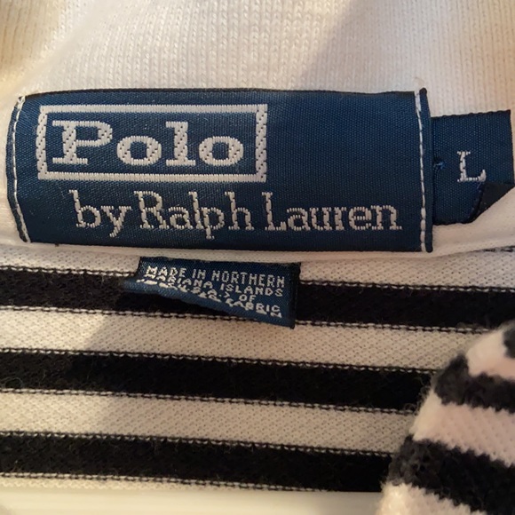 Polo by Ralph Lauren Black and White Knit polo - Picture 3 of 3